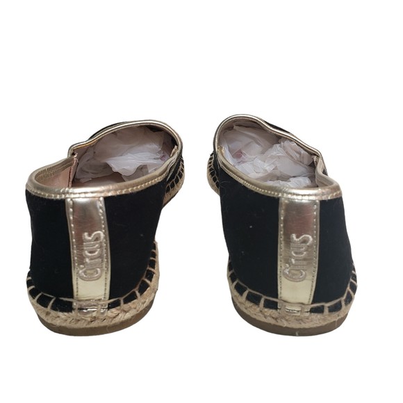 Sam Edelman Circus Beach Babe Slip On Flats Black Canvas Size 7.5 M - Picture 3 of 9